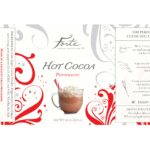 label for peppermint hot cocoa