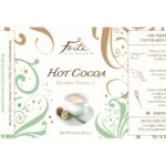 Label for classic vanilla hot cocoa