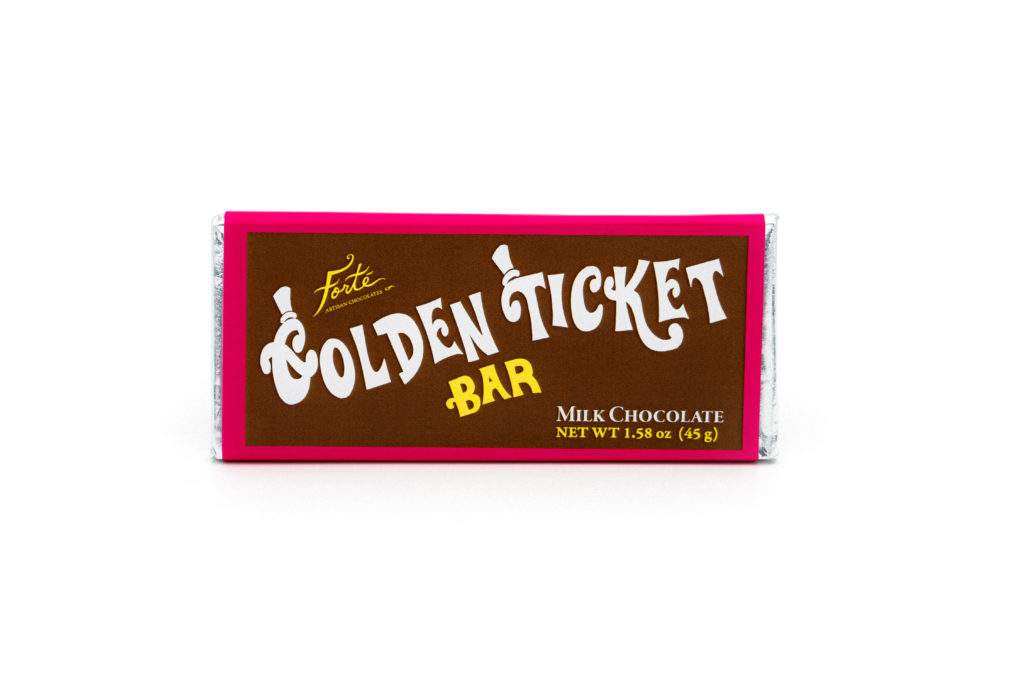 Forte Golden Ticket Milk Chocolate Bar