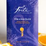 Orange jazz bar packaging in purple with orange slices