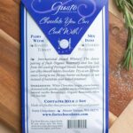 Back of Gusto rosemary sea salt packaging